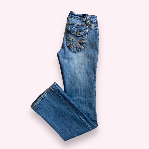 Z2 Jeans Juniors low-rise bootcut flare denim, Sz 5 - Picture 3 of 16